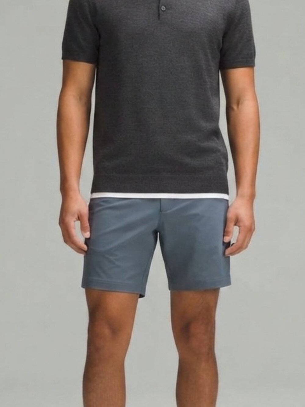 Lululemon ABC Classic-Fit Short 7" *Warpstreme Men's Golf Stretch Shorts Gray 32